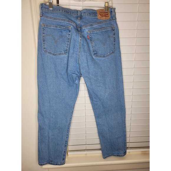 Levis 501 Original Fit Button-Fly Jeans W31 L26 Light Wash - Picture 2 of 6